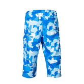 Inhace 3/4 Mens Swim Shorts - Blue Camo