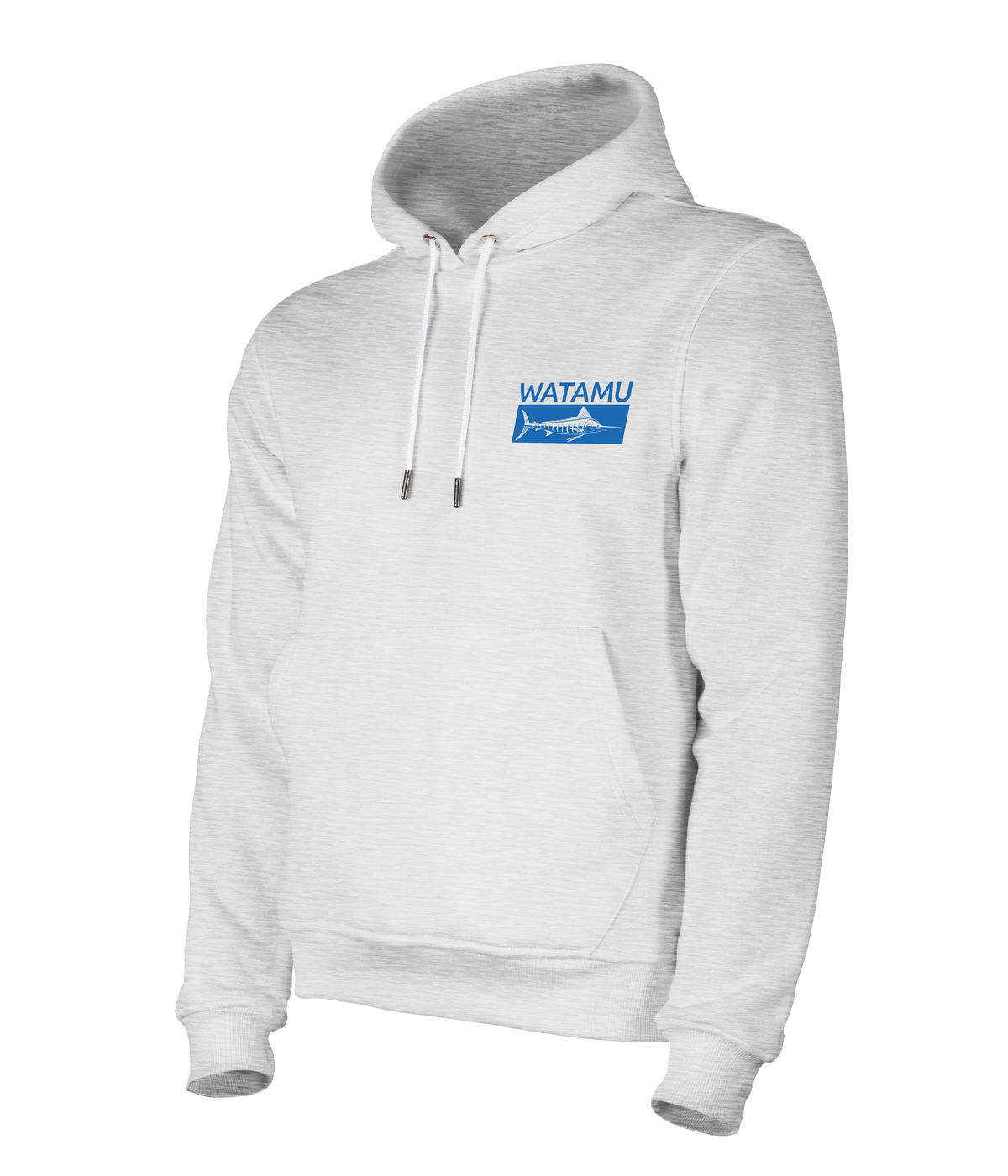 Watamu Classic Unbrushed Hoody - Grey Melange