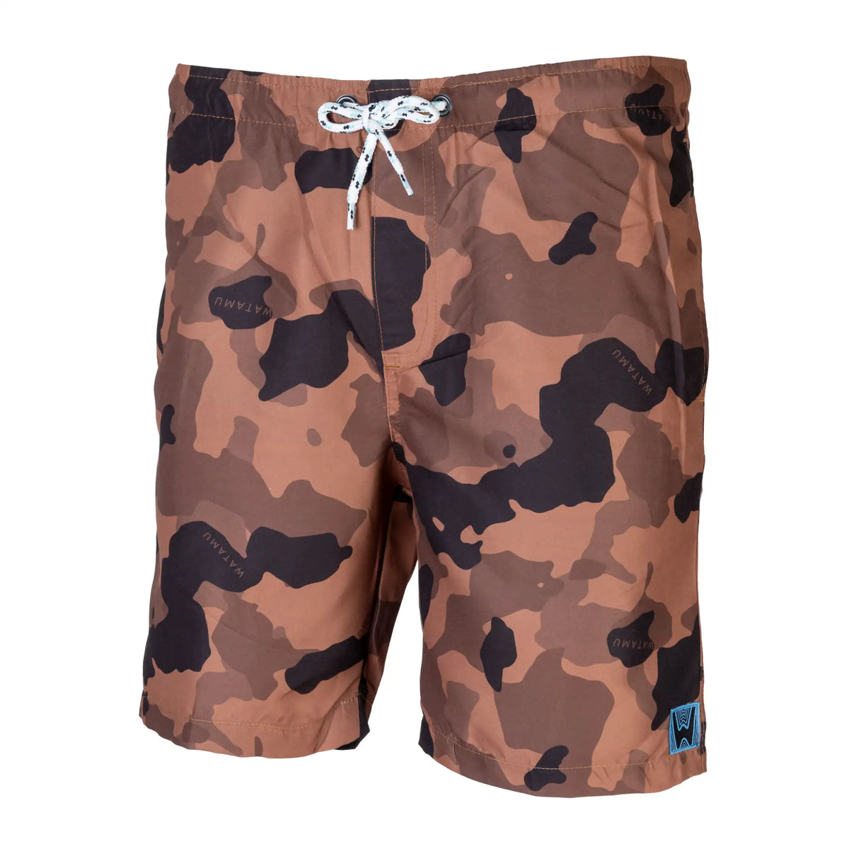 Rubondo Mens Swim Shorts  - Salmon Camo