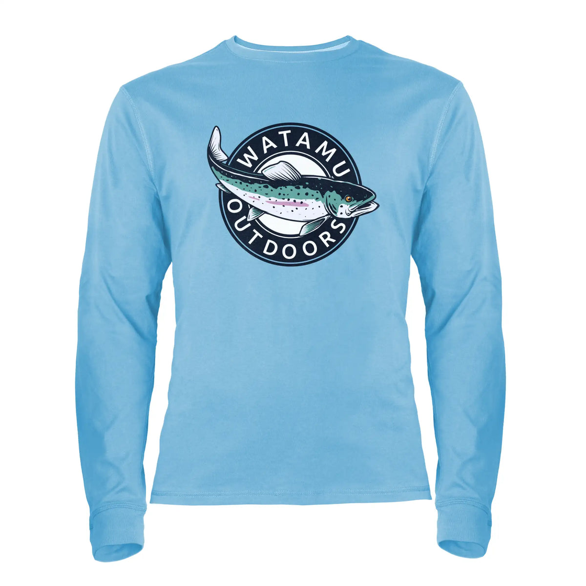 Rainbow Trout L/S T - Shirt - Powder Blue