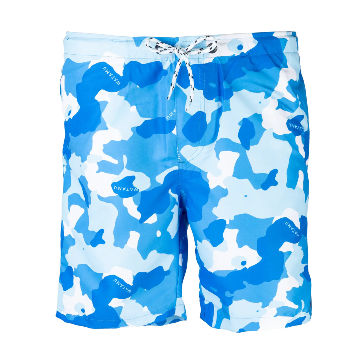 Inhace Mens Swim Shorts - Blue Camo