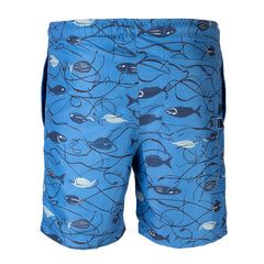 Hooked Line Mens Swim Shorts - Blue