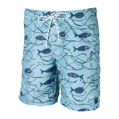 Hooked Line Mens Swim Shorts -Teal