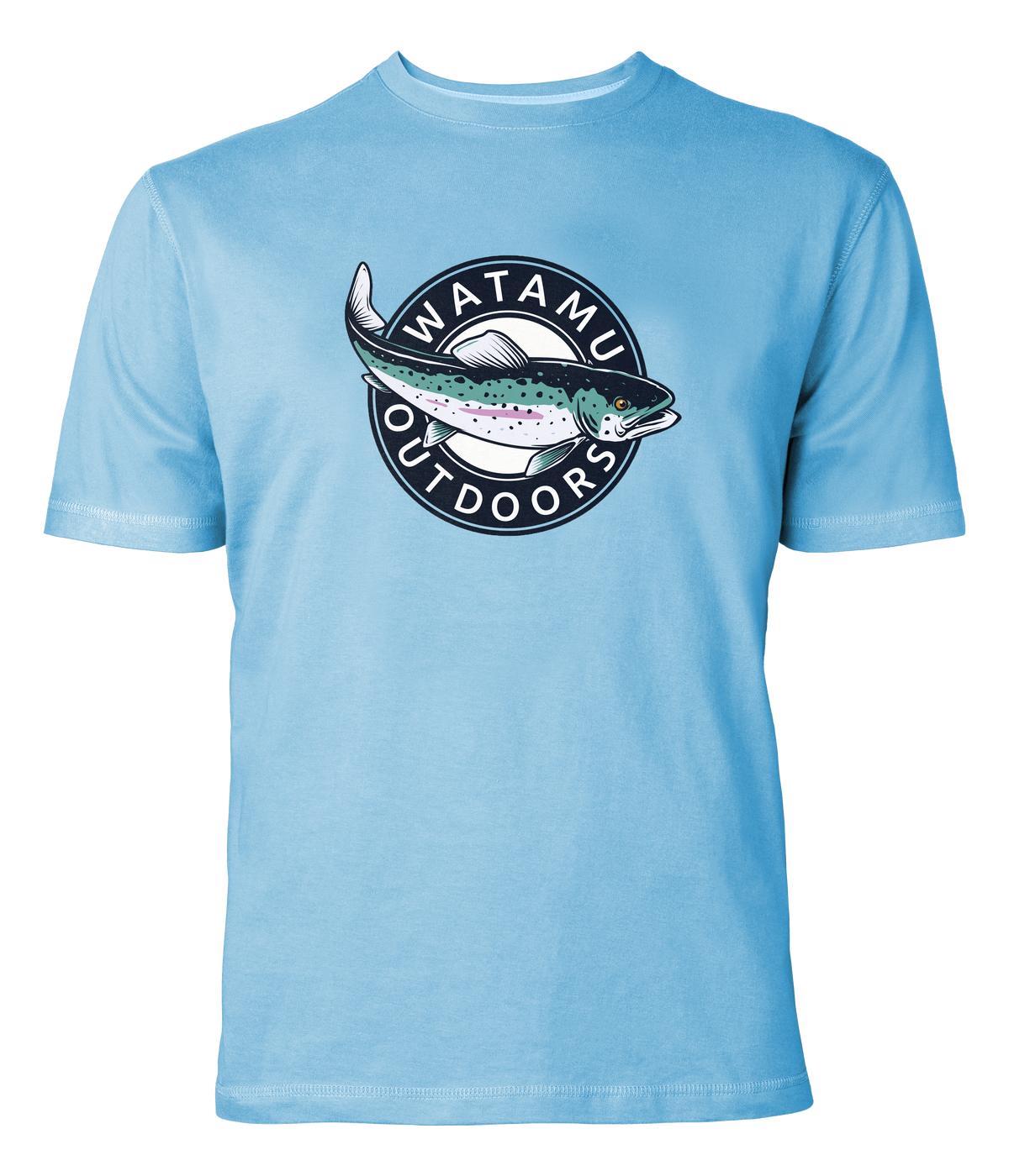 Rainbow Trout S/S T -Shirt -Powder Blue