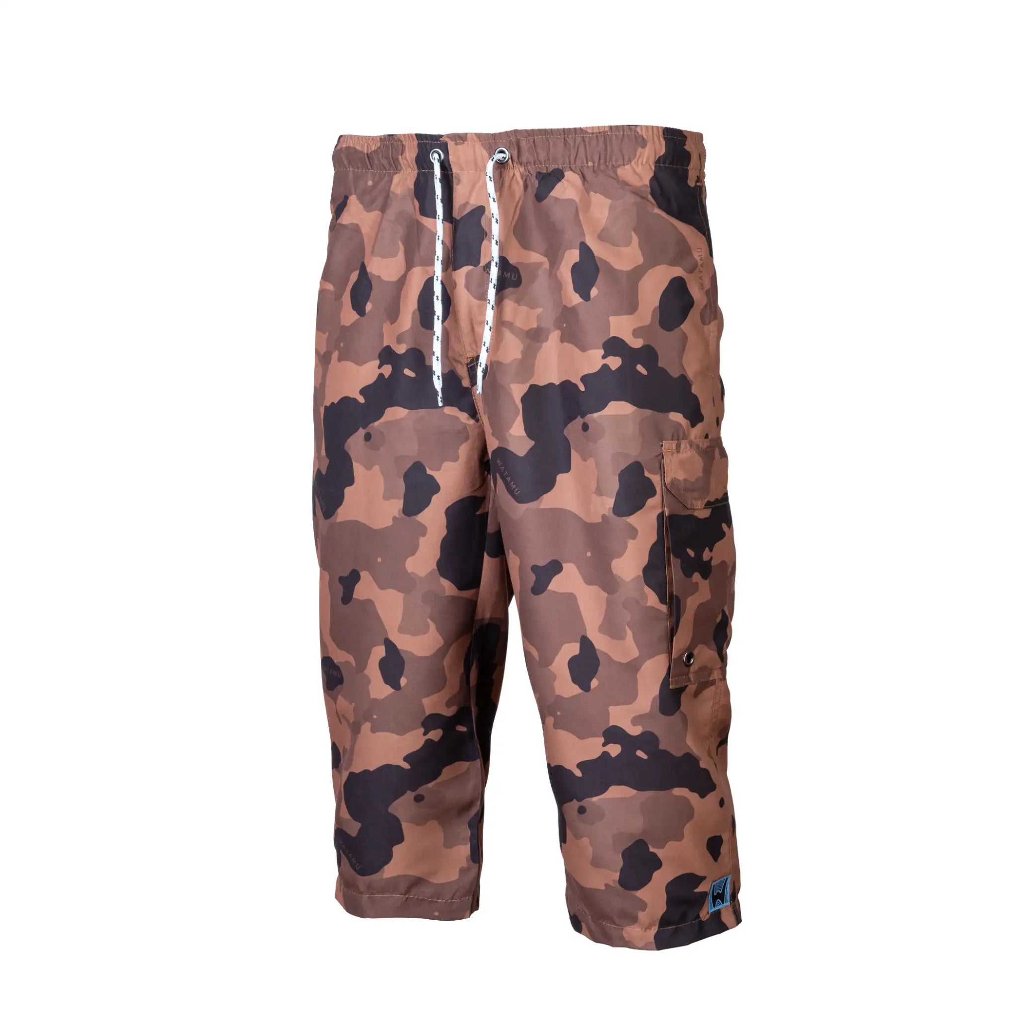 Rubondo Mens 3/4 Swim Short - Salmon Camo