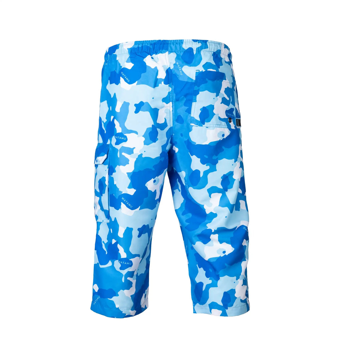Inhace 3/4 Mens Swim Shorts - Blue Camo