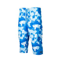 Inhace 3/4 Mens Swim Shorts - Blue Camo