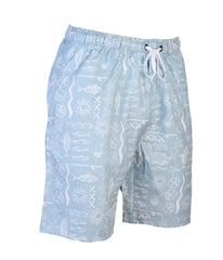 Island Life Mens Swim Short - Powder Blue