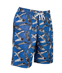 Jerkbait Blue Mens Swim Short - Blue