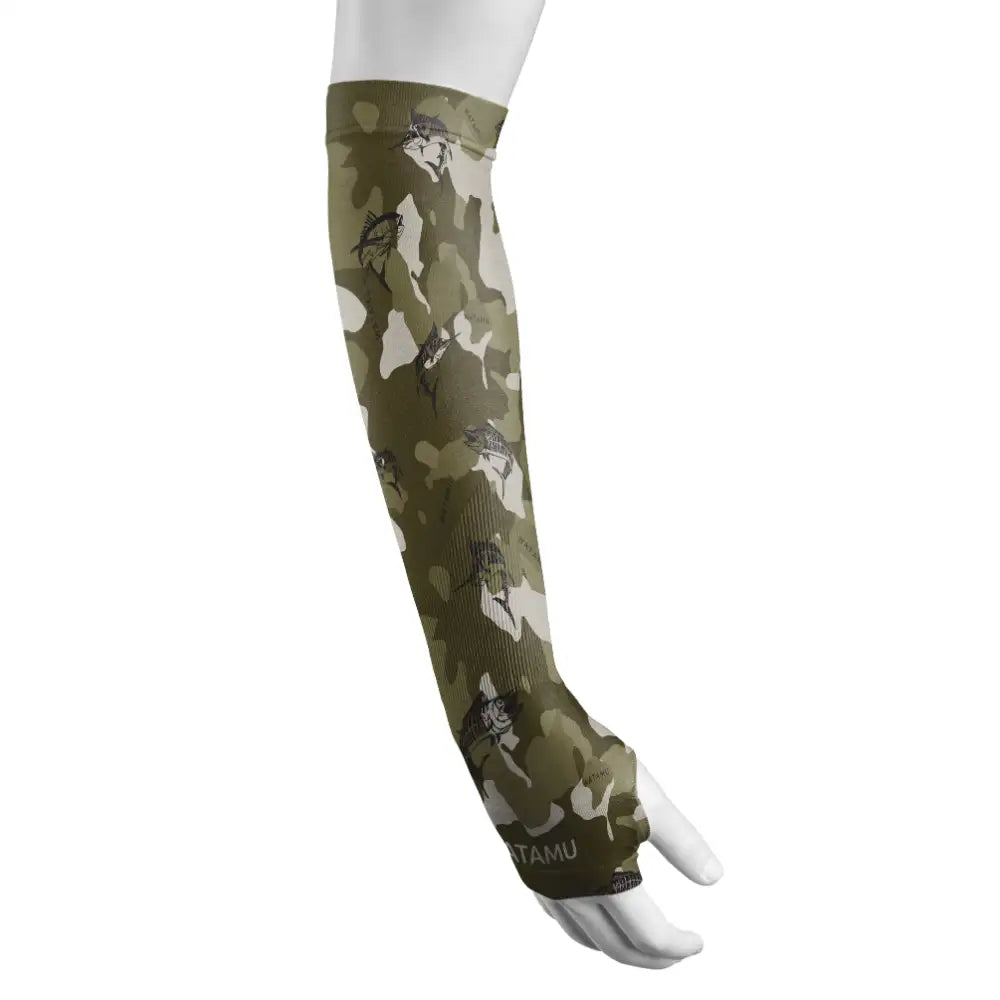 Tofu Olive Camo Sleeves - Olive Fish Camo